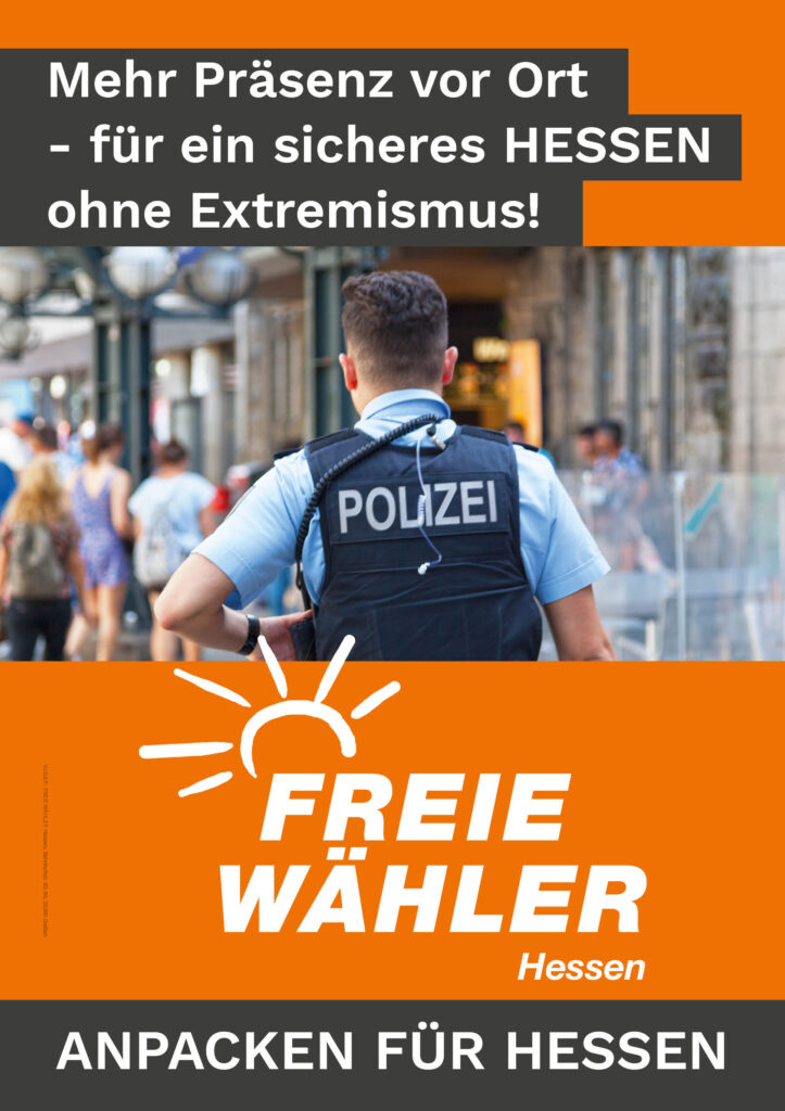 Mehr Polizeipräsenz vor Ort – für ein sicheres Hessen ohne Extremismus!